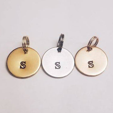 Engraved Charm - Letter Initial (shipped with Ring Keeper orders)